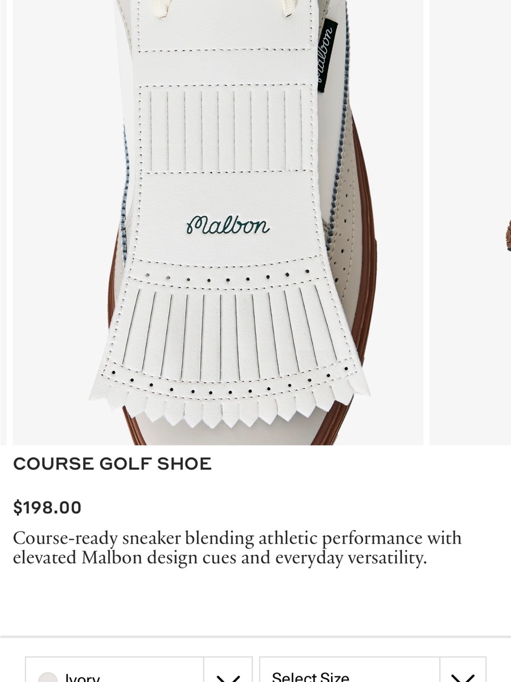 Malbon Ivory Course-Style Sneaker